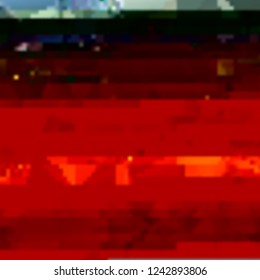 Abstract glitch background. Vector illustration of a distorted surface. Cyberpunk concept. Modern techno backdrop.