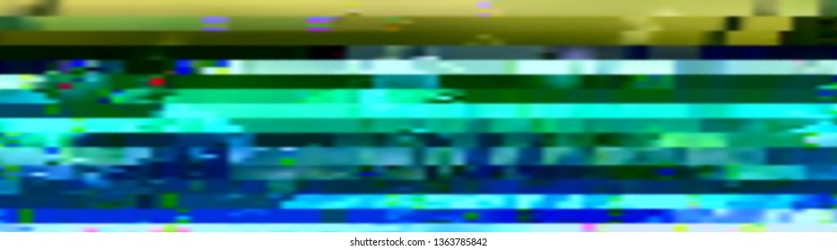 Abstract glitch background. Vector illustration of a distorted surface. Cyberpunk concept. Modern techno backdrop.
