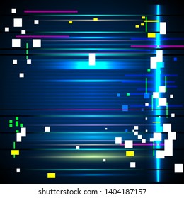 abstract glitch background ,vector illustration