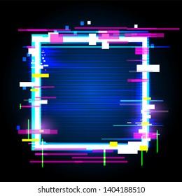 abstract glitch background ,vector illustration