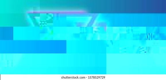 Abstract glitch background in a webpunk stylization. Cyberpunk concept. Colorful techno backdrop with aesthetics of vaporwave style of 80's. Creative graphic design for poster,brochure,flyer and card.