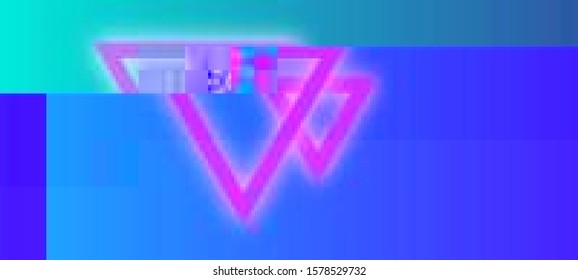 Abstract glitch background in a webpunk stylization. Cyberpunk concept. Colorful techno backdrop with aesthetics of vaporwave style of 80's. Creative graphic design for poster,brochure,flyer and card.