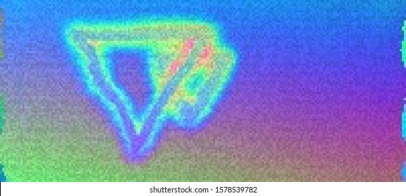 Abstract glitch background in a webpunk stylization. Cyberpunk concept. Colorful techno backdrop with aesthetics of vaporwave style of 80's. Creative graphic design for poster,brochure,flyer and card.