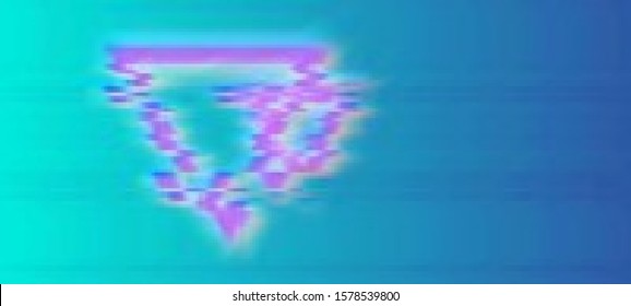 Abstract glitch background in a webpunk stylization. Cyberpunk concept. Colorful techno backdrop with aesthetics of vaporwave style of 80's. Creative graphic design for poster,brochure,flyer and card.