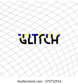 Abstract glitch background for your design. Digital image data distortion. Corrupted image vector file. Chaos aesthetics of signal error. Digital decay.