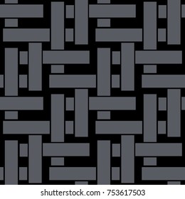 Abstract glitch blocks. Seamless pattern. Abstract irregular striped block motif. Seamless pattern.