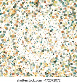 Abstract glitch circular square background for design. Vector Eps10 illustration.