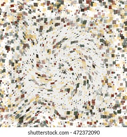 Abstract glitch circular square background for design. Vector Eps10 illustration.