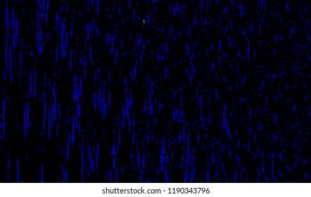 Abstract glitch digital color pixel noise. The background of the damaged television image. Vector illustration.