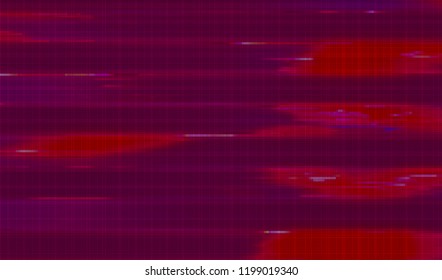 Abstract glitch digital color pixel noise. Background of the damaged television image. Vector illustration.