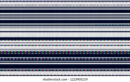 Abstract glitch digital color pixel noise. Background of the damaged television image. Vector illustration.