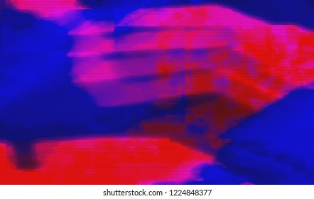 Abstract glitch digital color pixel noise. Background of the damaged television image. Vector illustration.