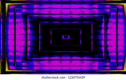 Abstract glitch digital color pixel noise. Background of the damaged television image. Vector illustration.
