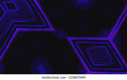 Abstract glitch digital color pixel noise. Background of the damaged television image. Vector illustration.