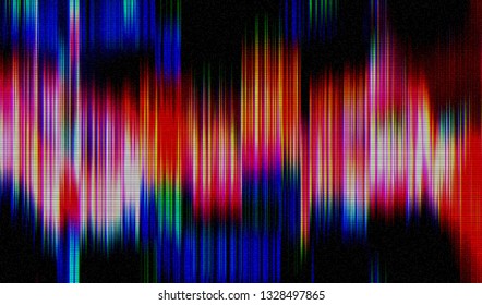 Abstract glitch digital color pixel noise. Background of the damaged television image. Vector illustration.