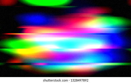 Abstract glitch digital color pixel noise. Background of the damaged television image. Vector illustration.