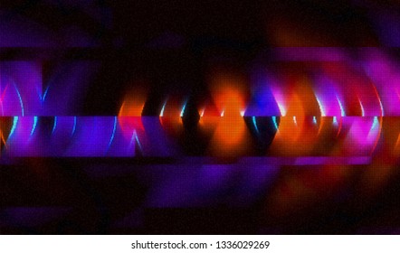 Abstract glitch digital color pixel noise. Background of the damaged television image. Vector illustration.