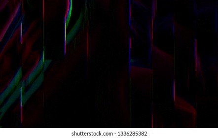 Abstract glitch digital color pixel noise. Background of the damaged television image. Vector illustration.