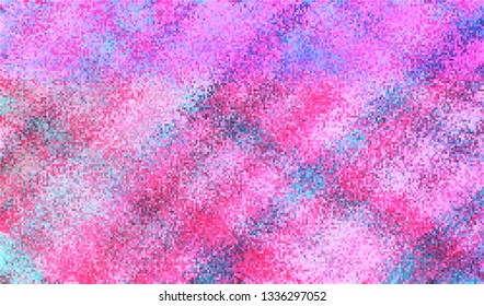 Abstract glitch digital color pixel noise. Background of the damaged television image. Vector illustration.