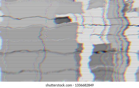 Abstract glitch digital color pixel noise. Background of the damaged television image. Vector illustration.