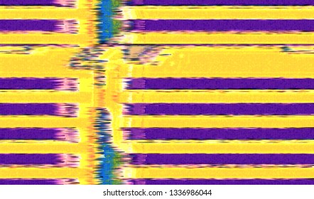 Abstract glitch digital color pixel noise. Background of the damaged television image. Vector illustration.
