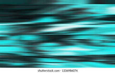 Abstract glitch digital color pixel noise. Background of the damaged television image. Vector illustration.