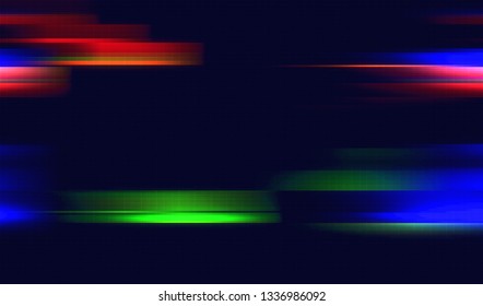 Abstract glitch digital color pixel noise. Background of the damaged television image. Vector illustration.