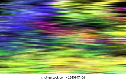 Abstract glitch digital color pixel noise. Background of the damaged television image. Vector illustration.