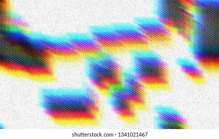 Abstract glitch digital color pixel noise. Background of the damaged television image. Vector illustration.