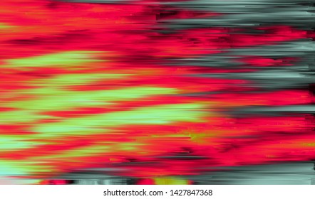 Abstract glitch digital color pixel noise. Background of the damaged error television image. Vector illustration.