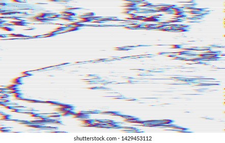 Abstract glitch digital color pixel noise. Background of the damaged error television image. Vector illustration.