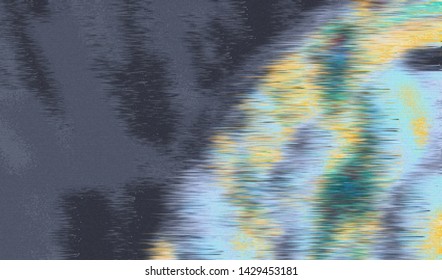 Abstract glitch digital color pixel noise. Background of the damaged error television image. Vector illustration.