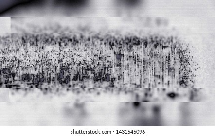 Abstract glitch digital color pixel noise. Background of the damaged error television image. Vector illustration.