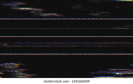 Abstract glitch digital color pixel noise. Background of the damaged error television image. Vector illustration.