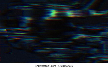 Abstract glitch digital color pixel noise. Background of the damaged error television image. Vector illustration.