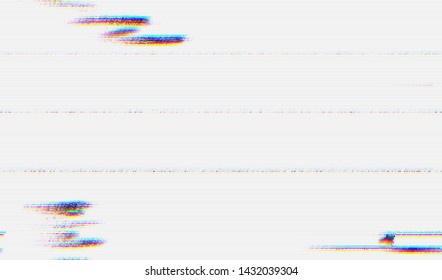 Abstract glitch digital color pixel noise. Background of the damaged error television image. Vector illustration.