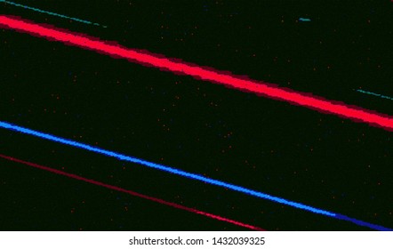 Abstract glitch digital color pixel noise. Background of the damaged error television image. Vector illustration.