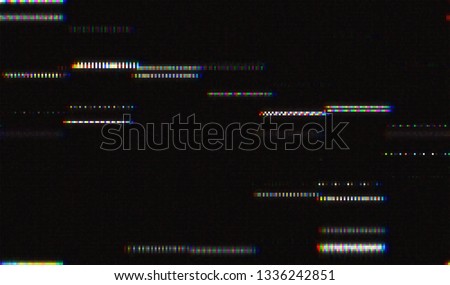 Abstract glitch digital color pixel noise. Background of the damaged television image. Vector illustration.