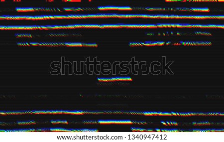 Abstract glitch digital color pixel noise. Background of the damaged television image. Vector illustration.