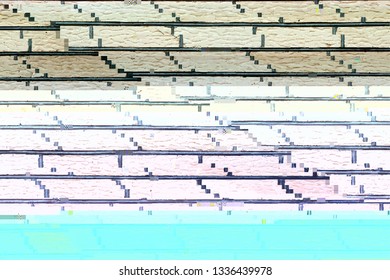 Abstract Glitch distress texture. Cyber hacker attack theme creative design template. Grunge glitched color pixel background. EPS10 vector