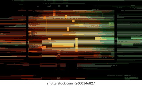 Abstract glitch effect background. digital art. pixel glitch texture. digital distortion and noise effect. Data visualization concept. banner or poster. Vector Illustration.