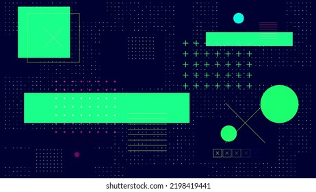 Abstract Glitch Geometric Background. Vector Illustration.