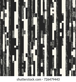 Abstract glitch graphic motif. Seamless pattern.