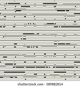 Abstract glitch striped textured background. Seamless pattern.
