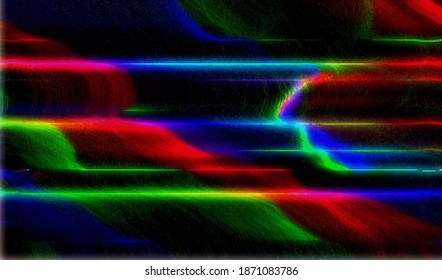 Fondo de textura de brillo abstracto. Señal de video rota. Ruido digital de píxeles. Ilustración vectorial.