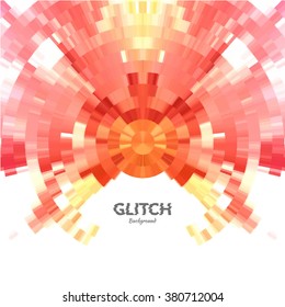 Abstract glitch textured background. Corrupted vector image. Colorful abstract background for your modern designs.