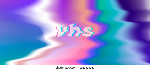 Abstract glitched background with ripples and corrugation. Pastel pearly texture.