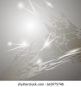 Abstract glitter background on a gray background