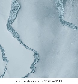 Abstract glitter liquid watercolor texture. Blue ink painting pattern. Trendy backgrounds for wallpaper, flyer, poster, card, invitations. 
