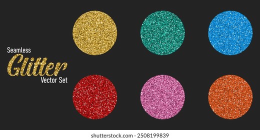 Abstract glitter set sparkle background